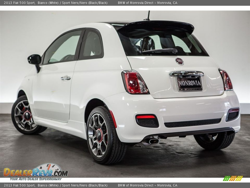 2013 Fiat 500 Sport Bianco (White) / Sport Nero/Nero (Black/Black) Photo #10
