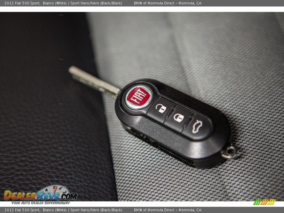 2013 Fiat 500 Sport Bianco (White) / Sport Nero/Nero (Black/Black) Photo #11