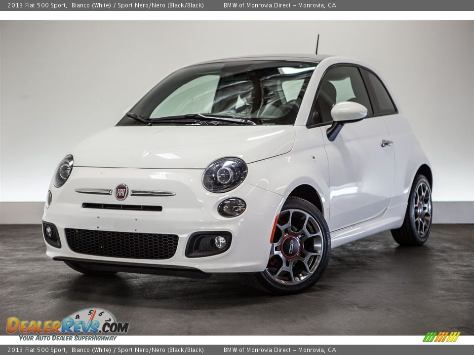 2013 Fiat 500 Sport Bianco (White) / Sport Nero/Nero (Black/Black) Photo #13