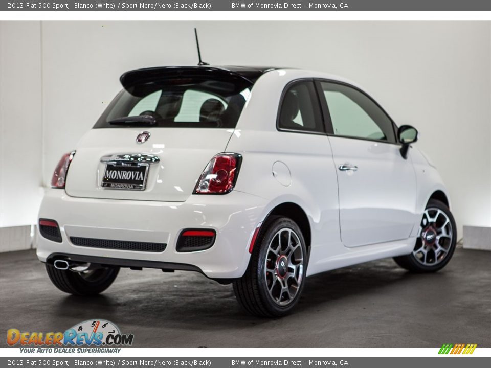 2013 Fiat 500 Sport Bianco (White) / Sport Nero/Nero (Black/Black) Photo #14