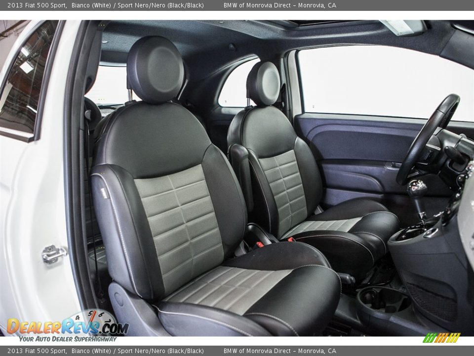 2013 Fiat 500 Sport Bianco (White) / Sport Nero/Nero (Black/Black) Photo #15