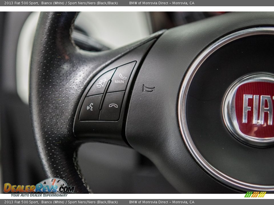 2013 Fiat 500 Sport Bianco (White) / Sport Nero/Nero (Black/Black) Photo #17