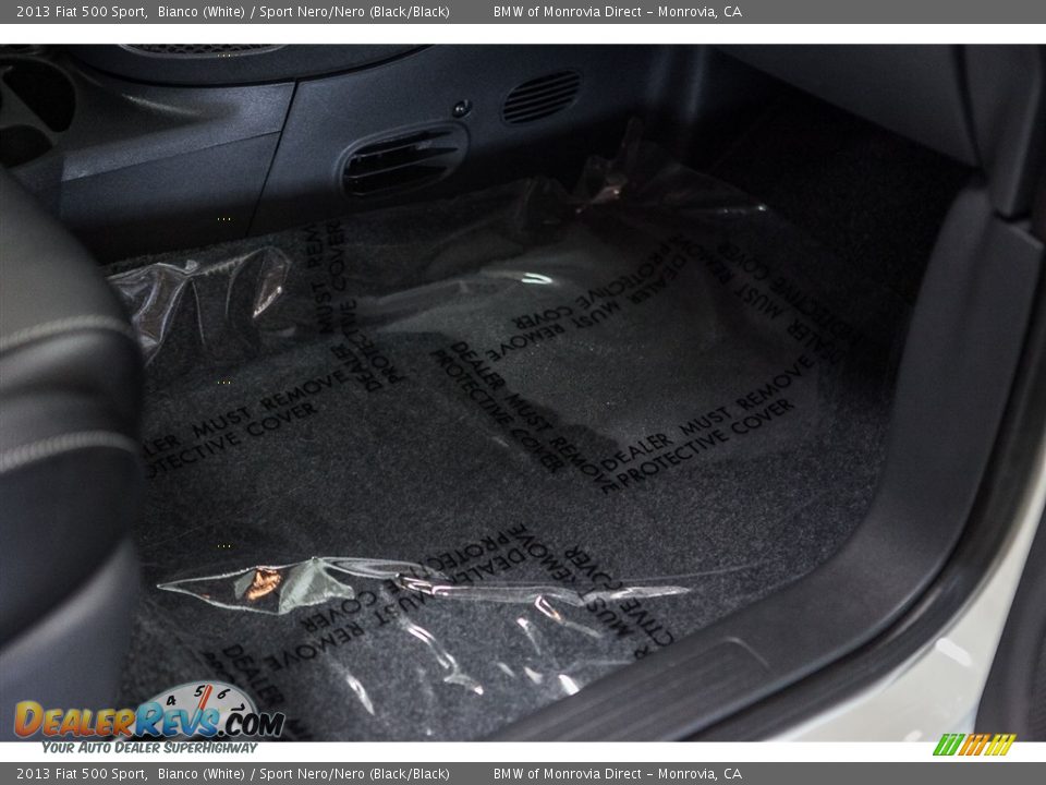 2013 Fiat 500 Sport Bianco (White) / Sport Nero/Nero (Black/Black) Photo #24