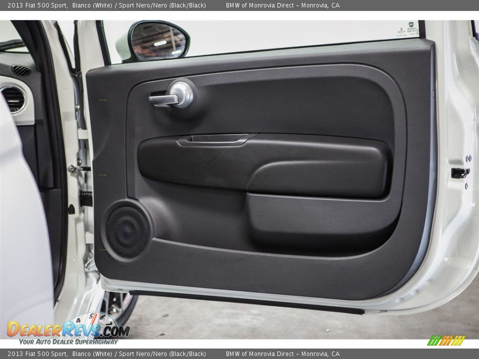 2013 Fiat 500 Sport Bianco (White) / Sport Nero/Nero (Black/Black) Photo #25
