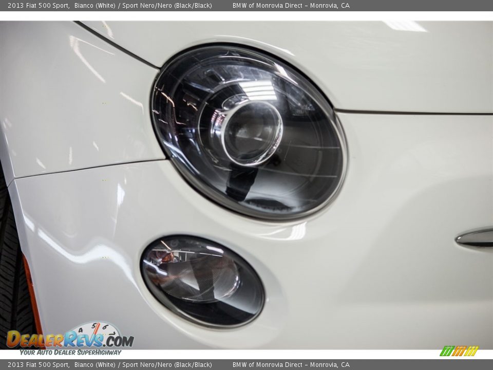 2013 Fiat 500 Sport Bianco (White) / Sport Nero/Nero (Black/Black) Photo #27