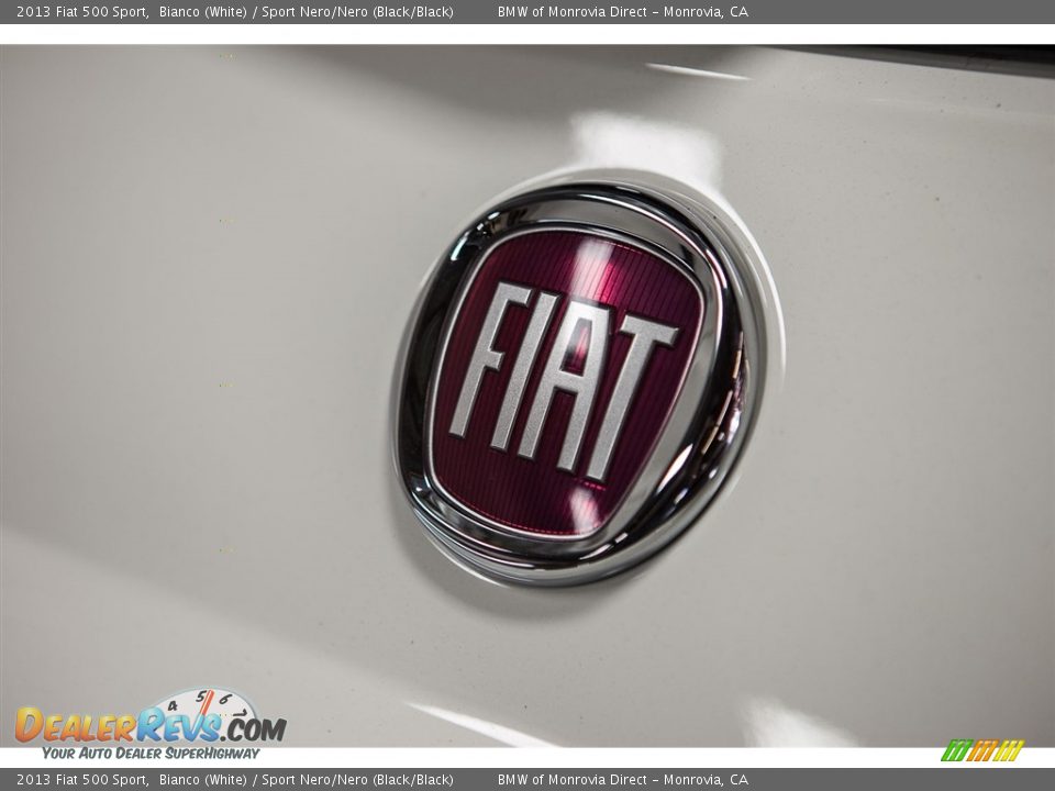 2013 Fiat 500 Sport Bianco (White) / Sport Nero/Nero (Black/Black) Photo #30