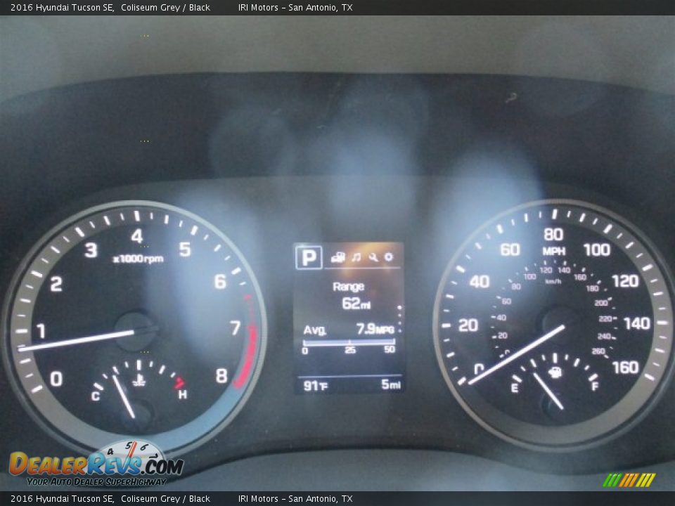 2016 Hyundai Tucson SE Coliseum Grey / Black Photo #13