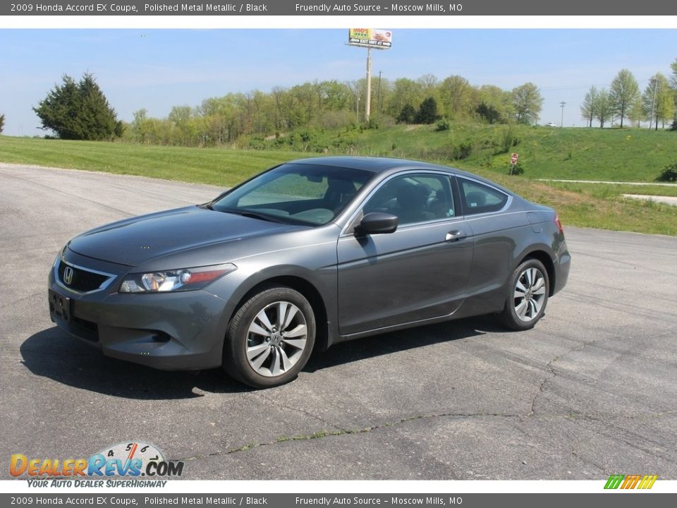 2009 Honda Accord EX Coupe Polished Metal Metallic / Black Photo #1