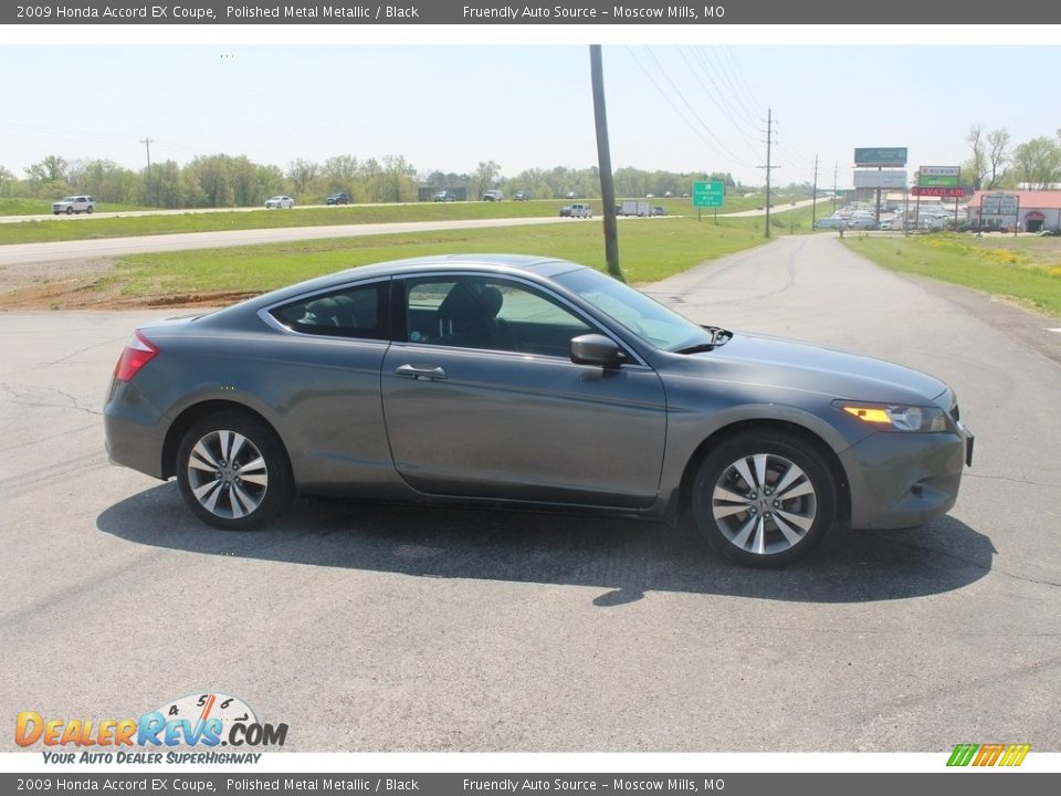 2009 Honda Accord EX Coupe Polished Metal Metallic / Black Photo #2