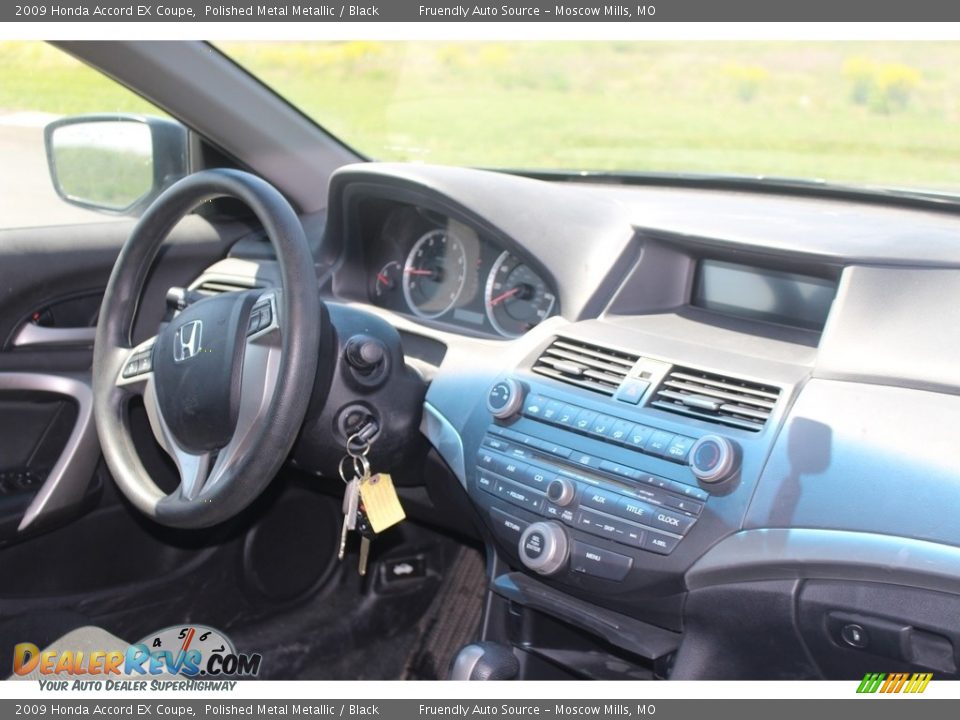 2009 Honda Accord EX Coupe Polished Metal Metallic / Black Photo #3