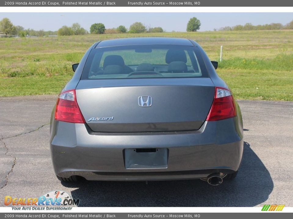 2009 Honda Accord EX Coupe Polished Metal Metallic / Black Photo #6