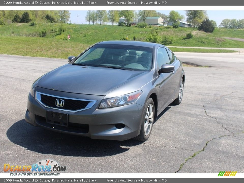2009 Honda Accord EX Coupe Polished Metal Metallic / Black Photo #8