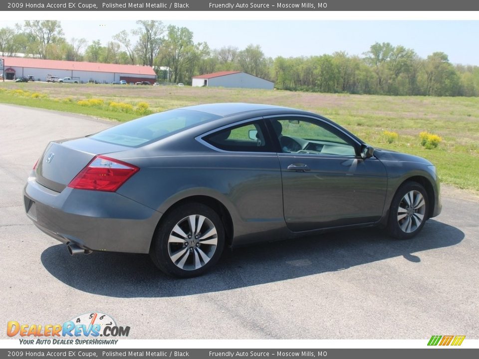 2009 Honda Accord EX Coupe Polished Metal Metallic / Black Photo #11