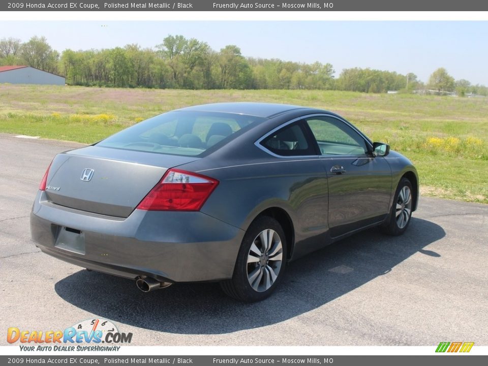 2009 Honda Accord EX Coupe Polished Metal Metallic / Black Photo #12