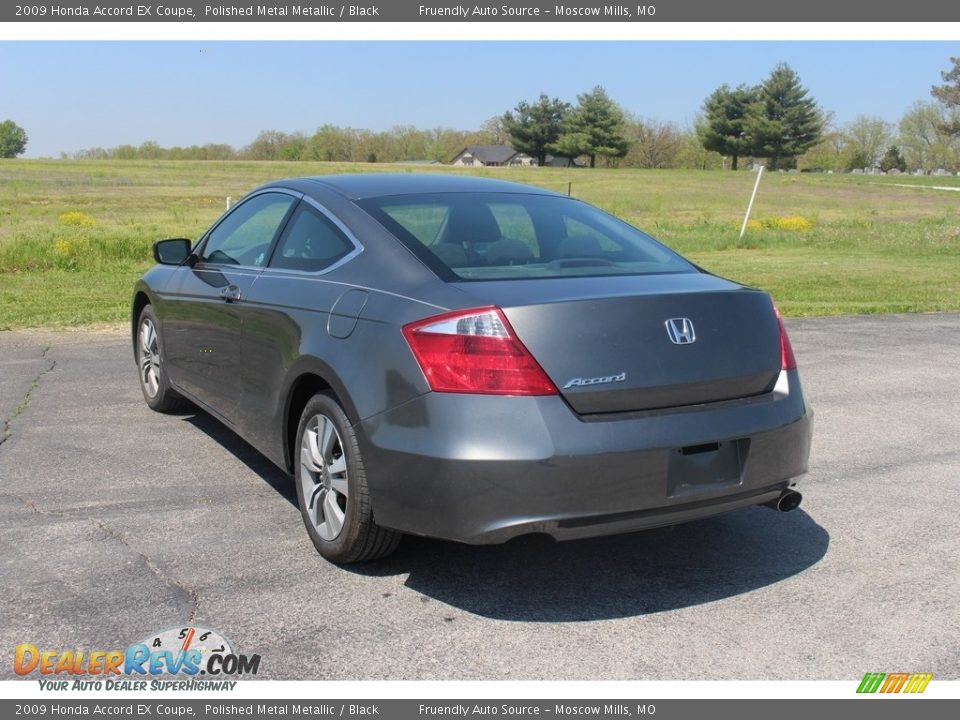 2009 Honda Accord EX Coupe Polished Metal Metallic / Black Photo #13