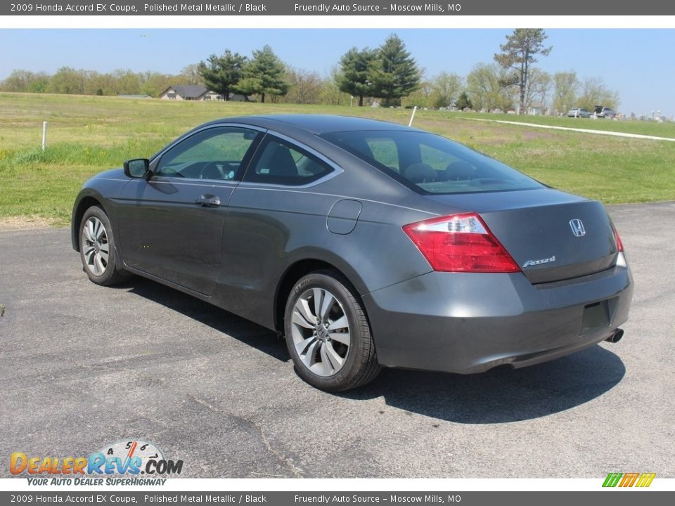 2009 Honda Accord EX Coupe Polished Metal Metallic / Black Photo #14