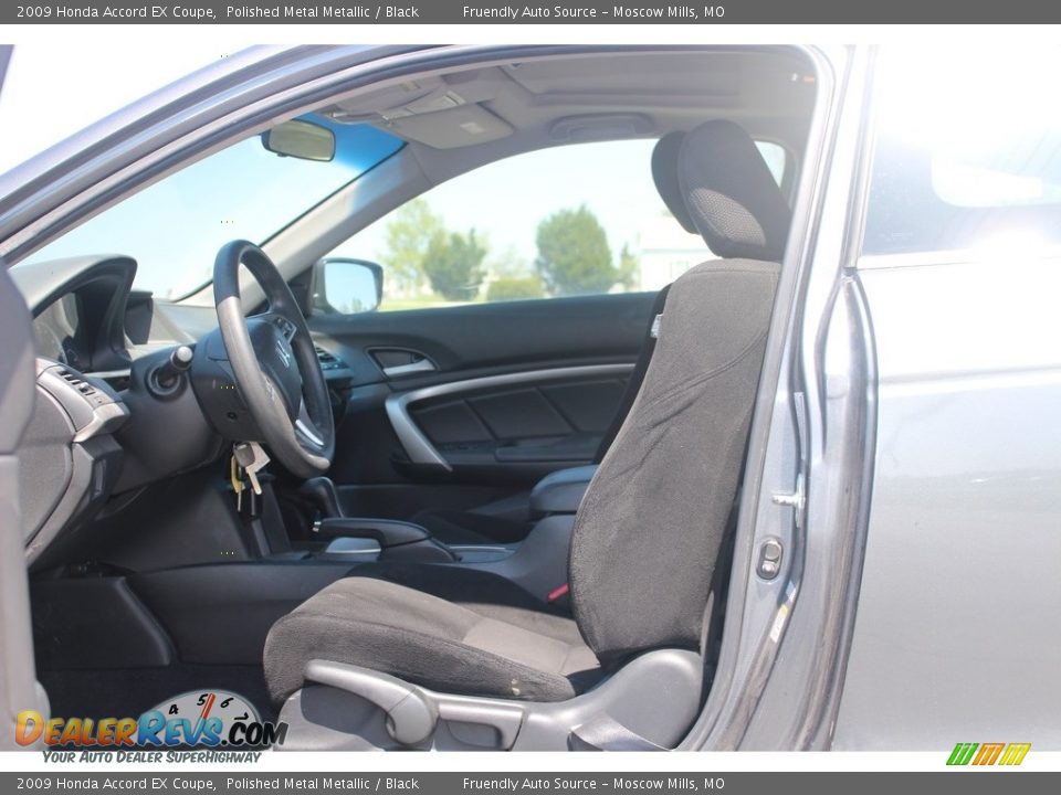 2009 Honda Accord EX Coupe Polished Metal Metallic / Black Photo #16