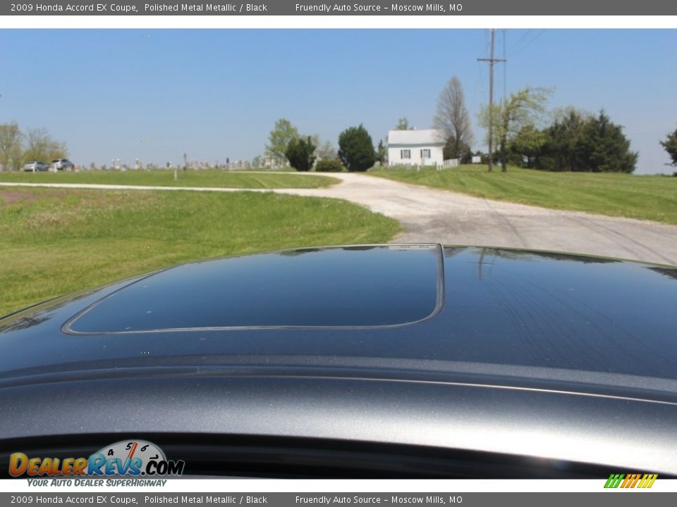 2009 Honda Accord EX Coupe Polished Metal Metallic / Black Photo #18