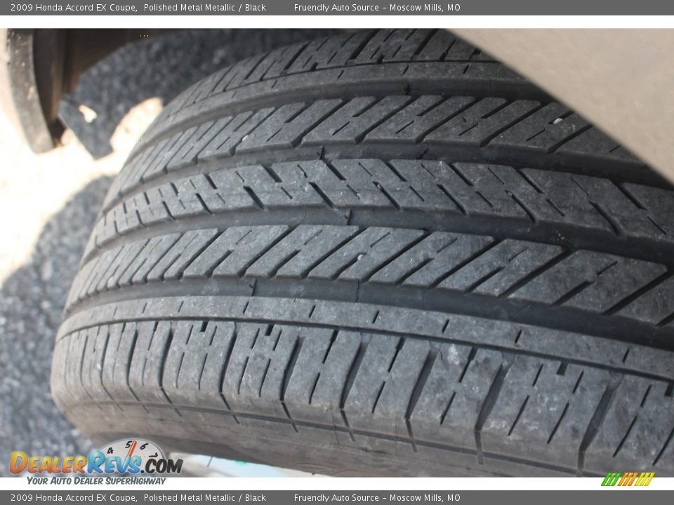 2009 Honda Accord EX Coupe Polished Metal Metallic / Black Photo #19