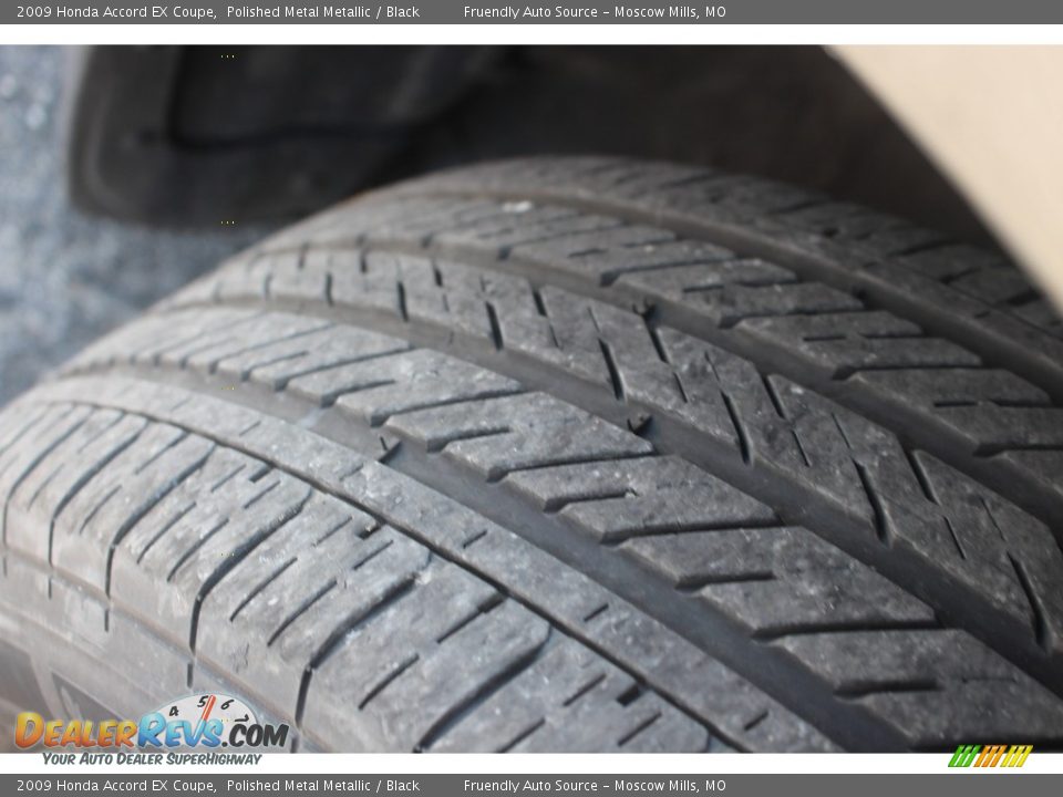 2009 Honda Accord EX Coupe Polished Metal Metallic / Black Photo #20