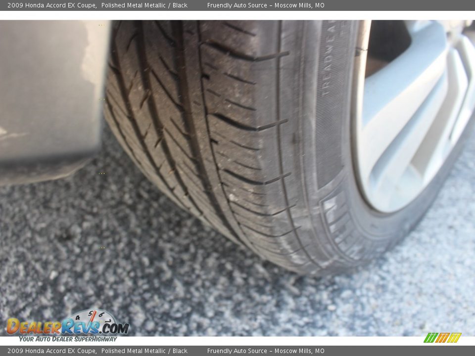 2009 Honda Accord EX Coupe Polished Metal Metallic / Black Photo #21