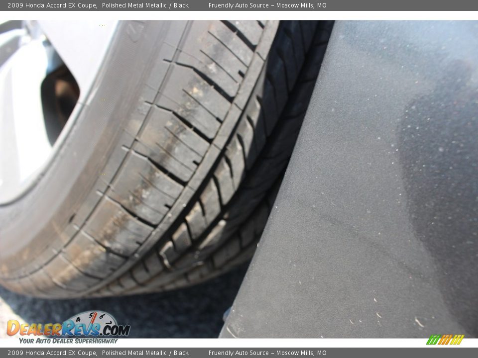 2009 Honda Accord EX Coupe Polished Metal Metallic / Black Photo #22