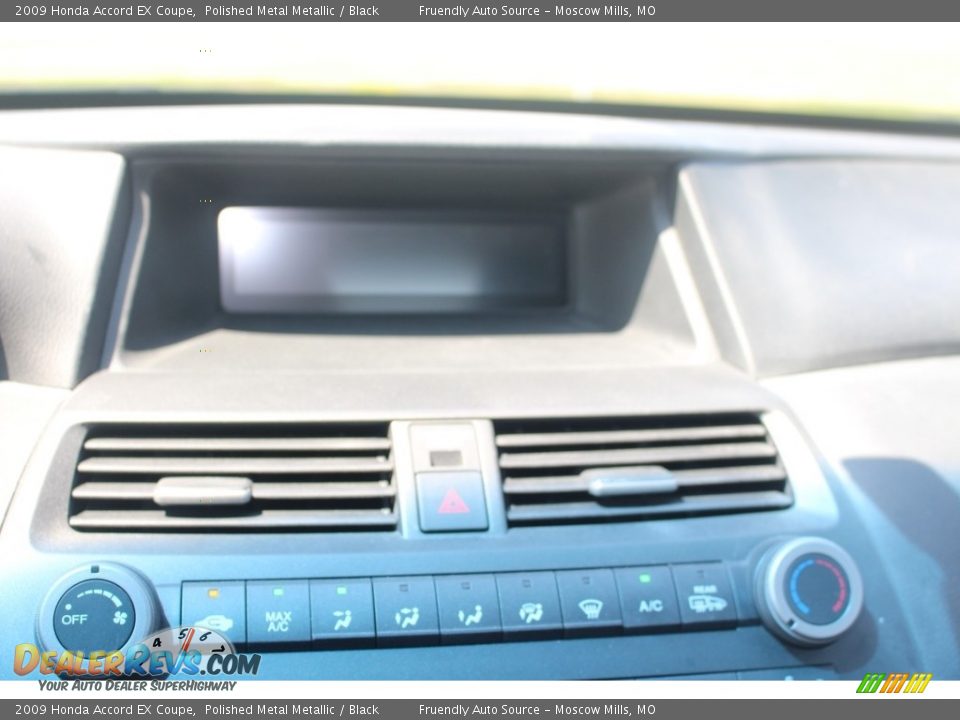 2009 Honda Accord EX Coupe Polished Metal Metallic / Black Photo #28