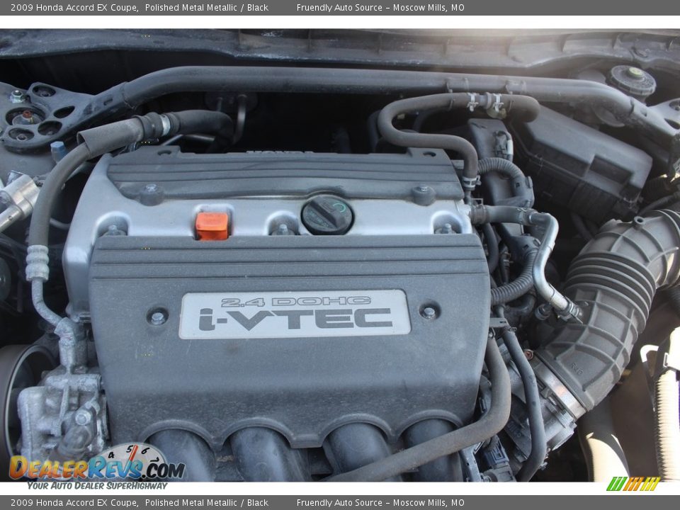 2009 Honda Accord EX Coupe Polished Metal Metallic / Black Photo #33
