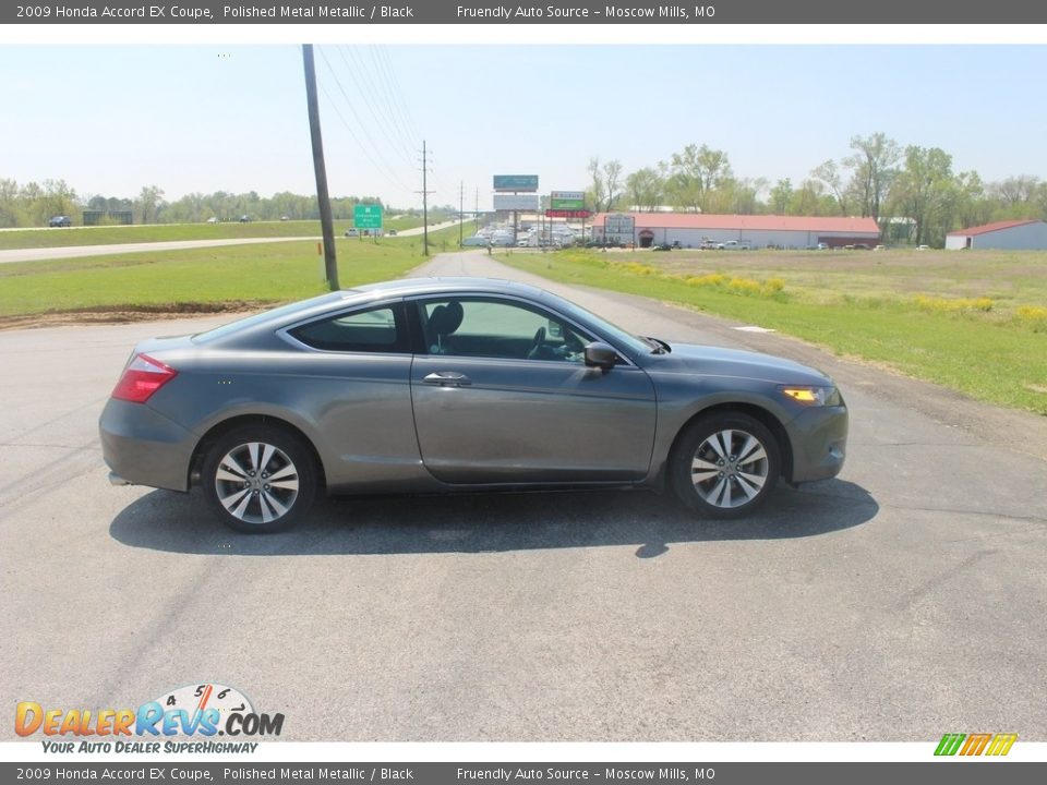 2009 Honda Accord EX Coupe Polished Metal Metallic / Black Photo #34