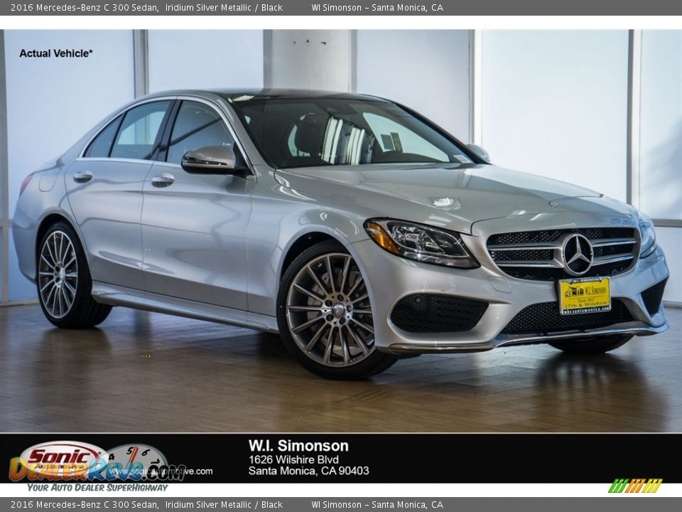 2016 Mercedes-Benz C 300 Sedan Iridium Silver Metallic / Black Photo #1
