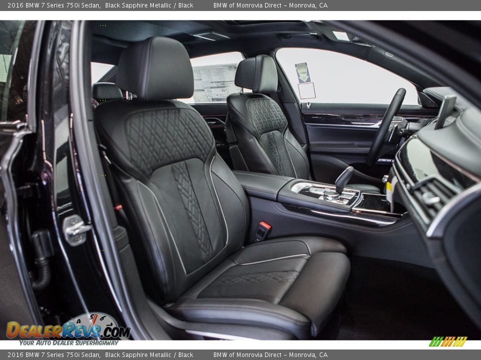 Front Seat of 2016 BMW 7 Series 750i Sedan Photo #2