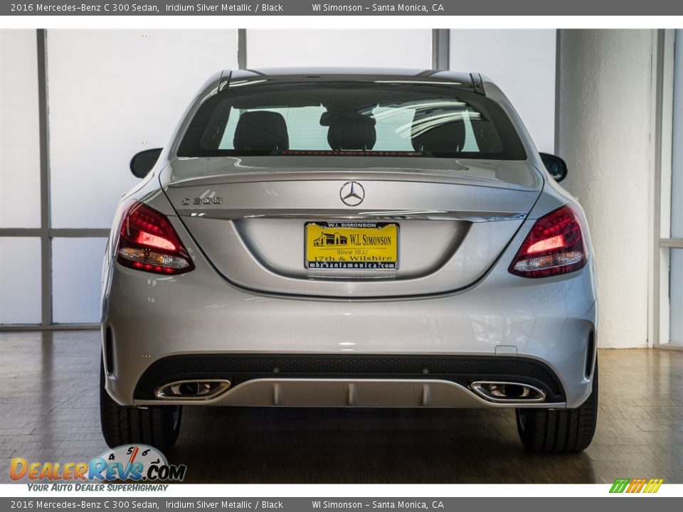 2016 Mercedes-Benz C 300 Sedan Iridium Silver Metallic / Black Photo #4