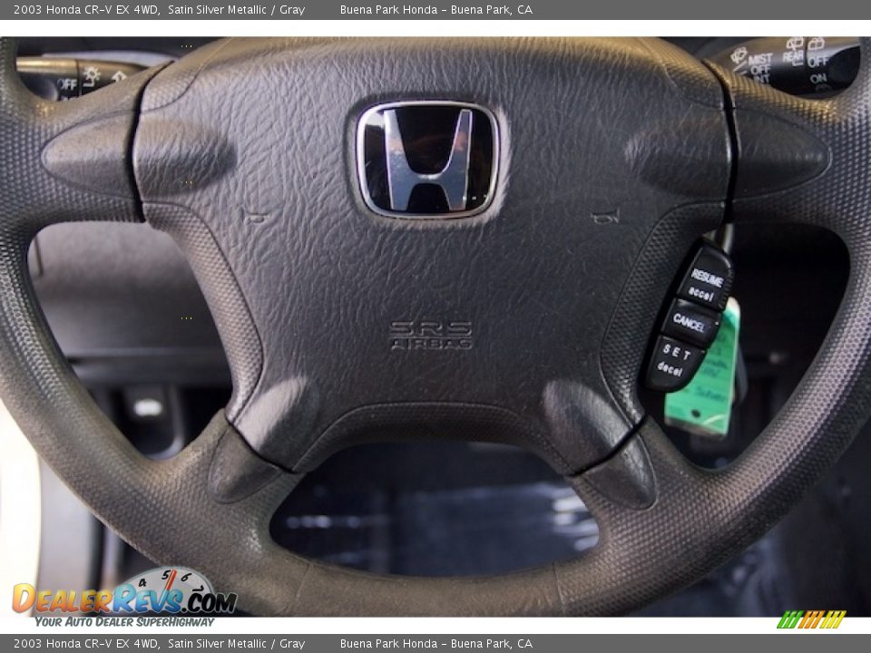 2003 Honda CR-V EX 4WD Satin Silver Metallic / Gray Photo #13