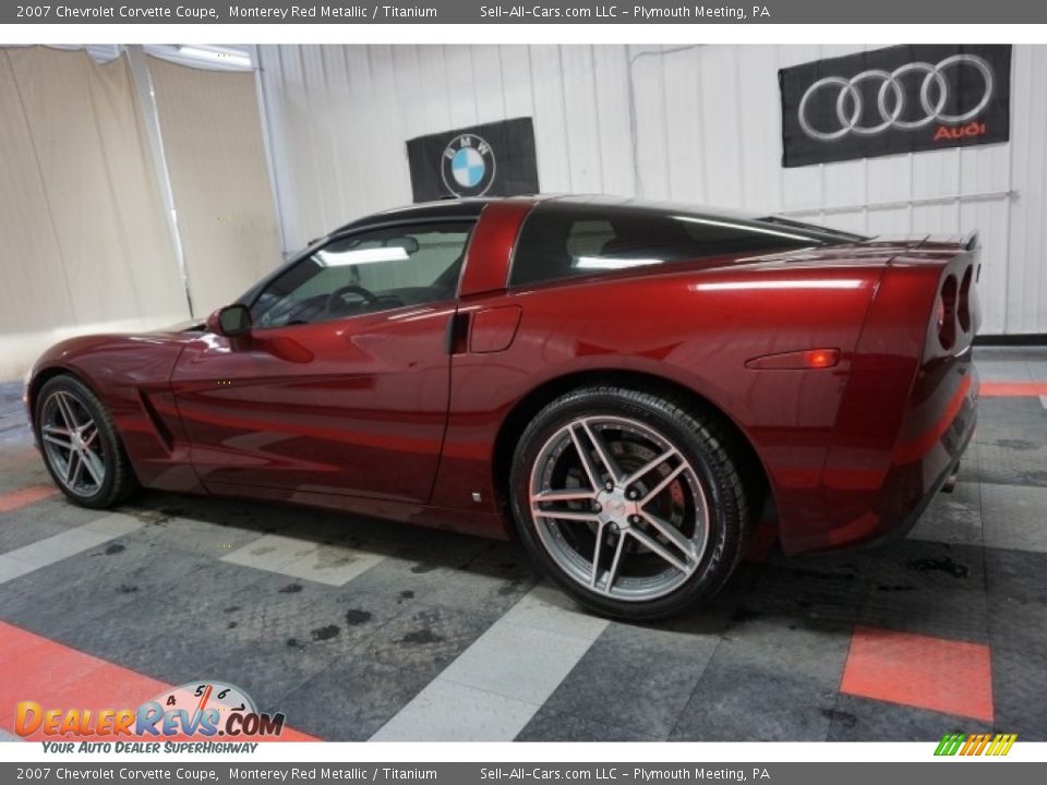 2007 Chevrolet Corvette Coupe Monterey Red Metallic / Titanium Photo #11