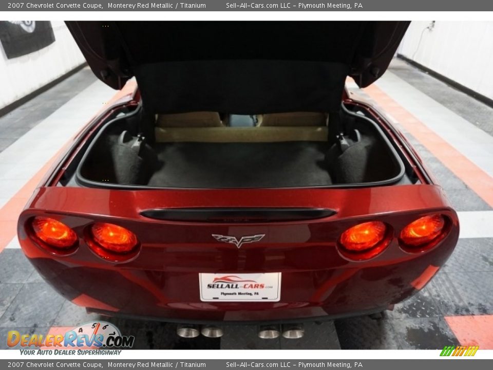 2007 Chevrolet Corvette Coupe Monterey Red Metallic / Titanium Photo #19
