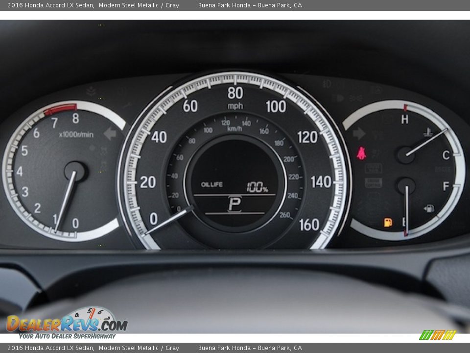 2016 Honda Accord LX Sedan Modern Steel Metallic / Gray Photo #15