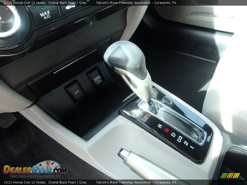 2013 Honda Civic LX Sedan Crystal Black Pearl / Gray Photo #21