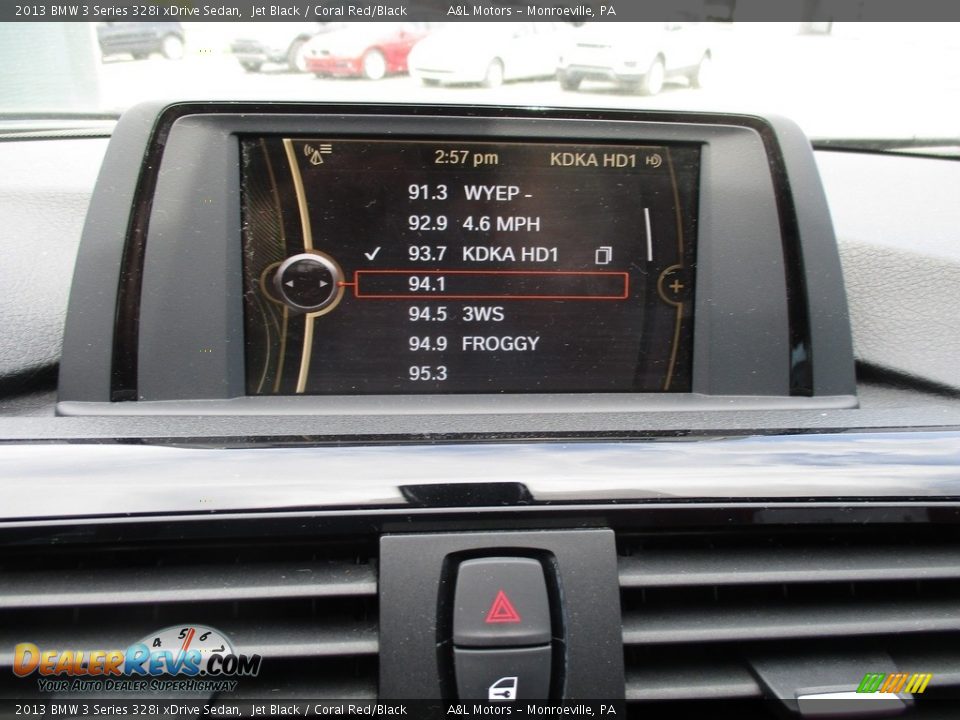 2013 BMW 3 Series 328i xDrive Sedan Jet Black / Coral Red/Black Photo #17