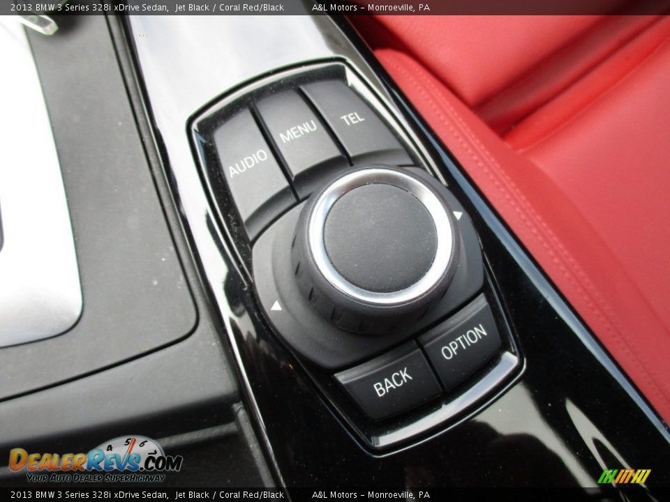 2013 BMW 3 Series 328i xDrive Sedan Jet Black / Coral Red/Black Photo #18