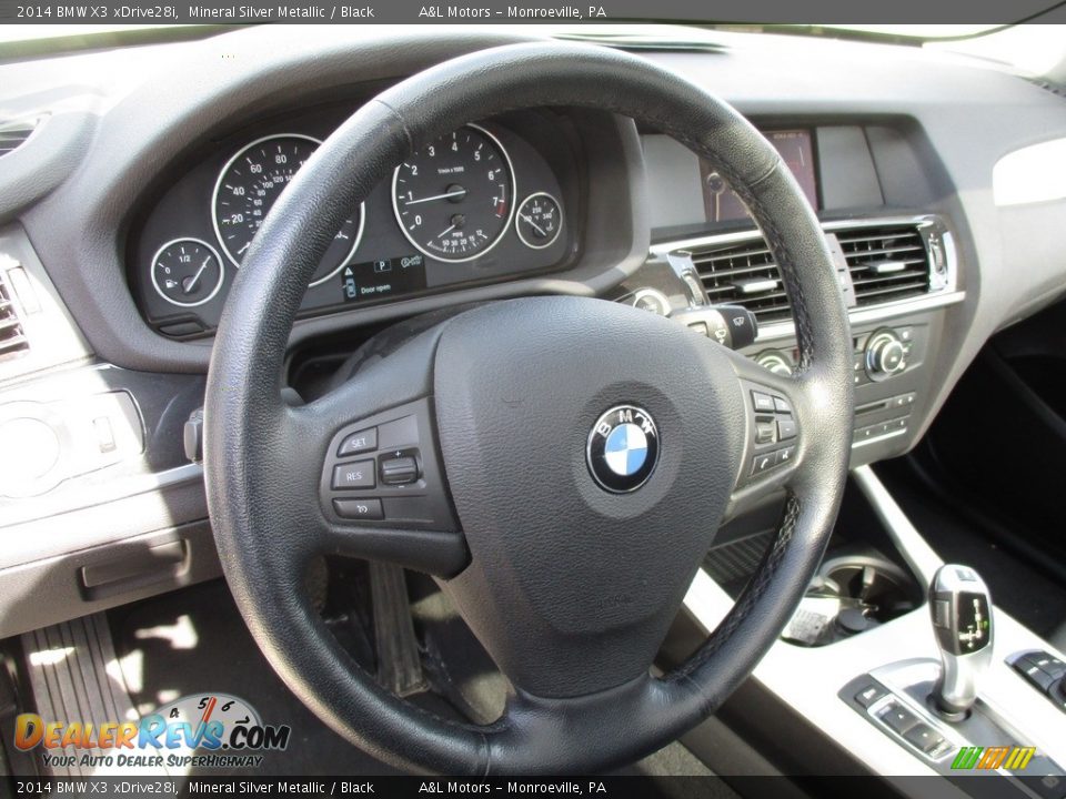 2014 BMW X3 xDrive28i Mineral Silver Metallic / Black Photo #15