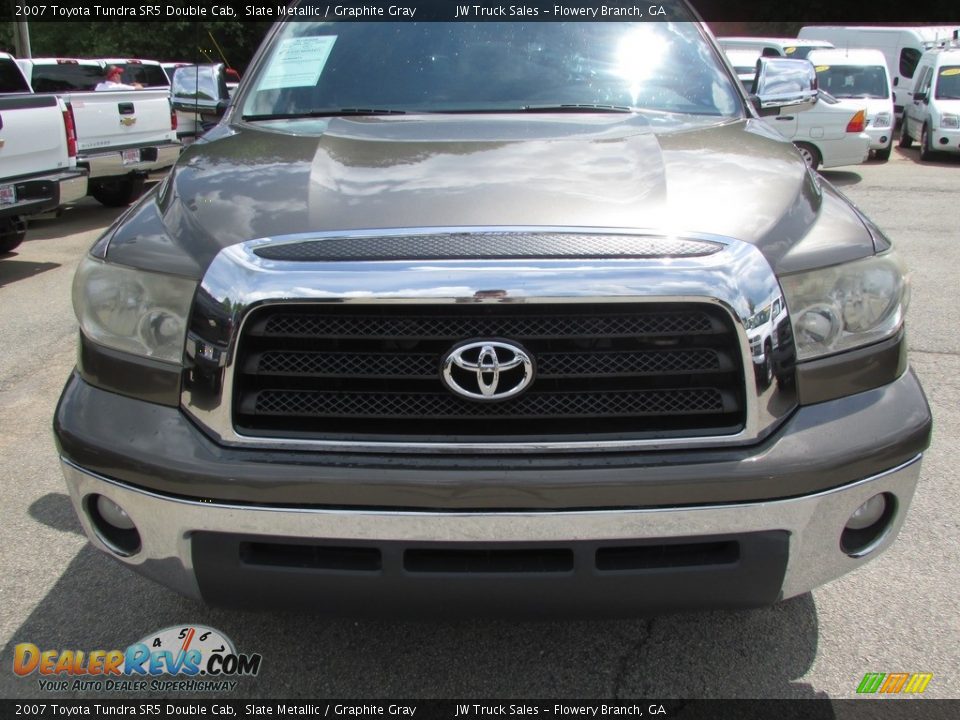 2007 Toyota Tundra SR5 Double Cab Slate Metallic / Graphite Gray Photo #13