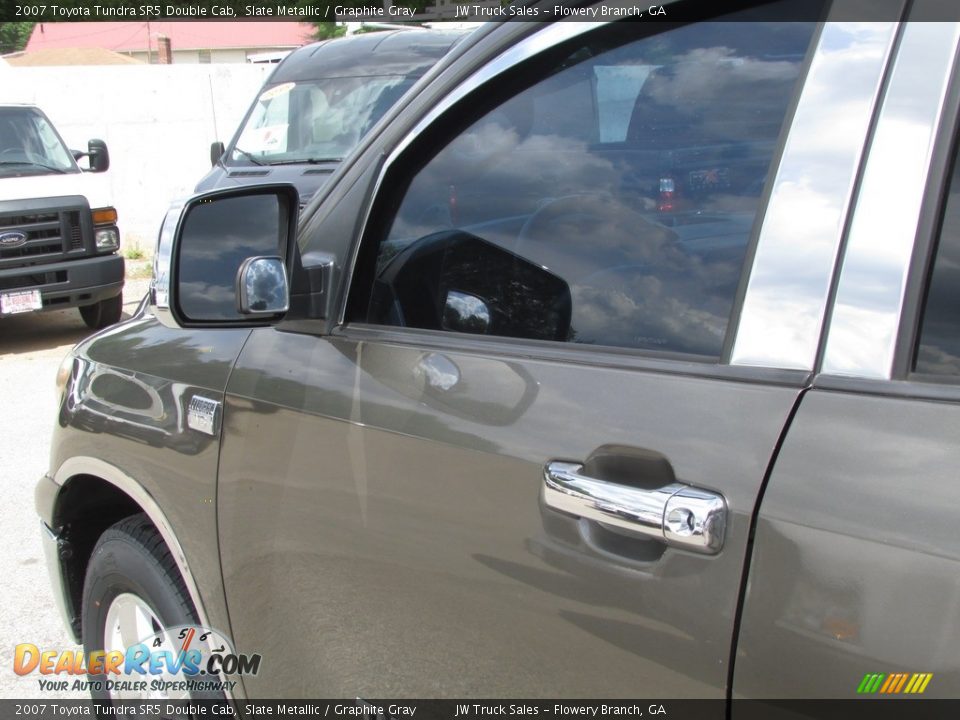 2007 Toyota Tundra SR5 Double Cab Slate Metallic / Graphite Gray Photo #14