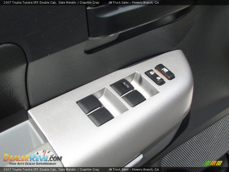 2007 Toyota Tundra SR5 Double Cab Slate Metallic / Graphite Gray Photo #16