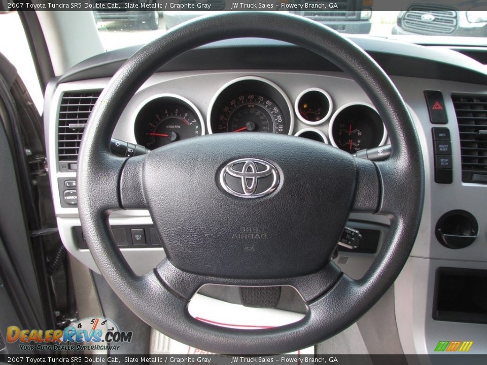 2007 Toyota Tundra SR5 Double Cab Slate Metallic / Graphite Gray Photo #20