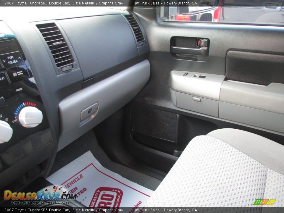 2007 Toyota Tundra SR5 Double Cab Slate Metallic / Graphite Gray Photo #24