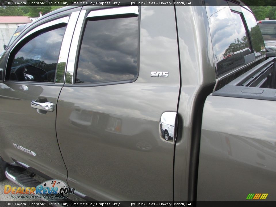 2007 Toyota Tundra SR5 Double Cab Slate Metallic / Graphite Gray Photo #27