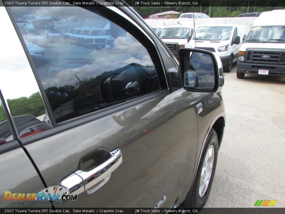 2007 Toyota Tundra SR5 Double Cab Slate Metallic / Graphite Gray Photo #33