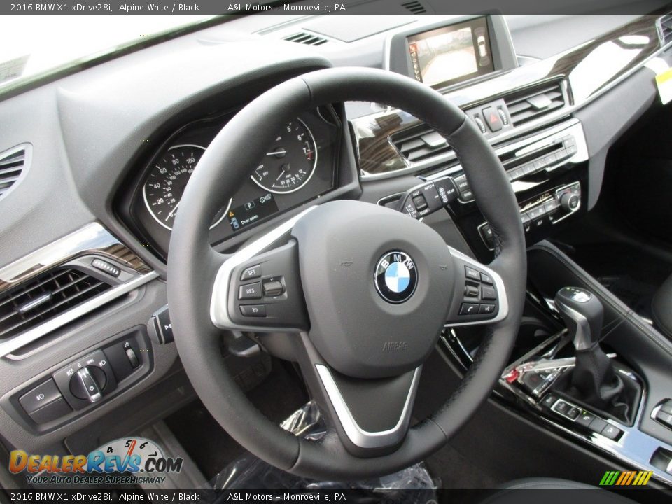 2016 BMW X1 xDrive28i Alpine White / Black Photo #14