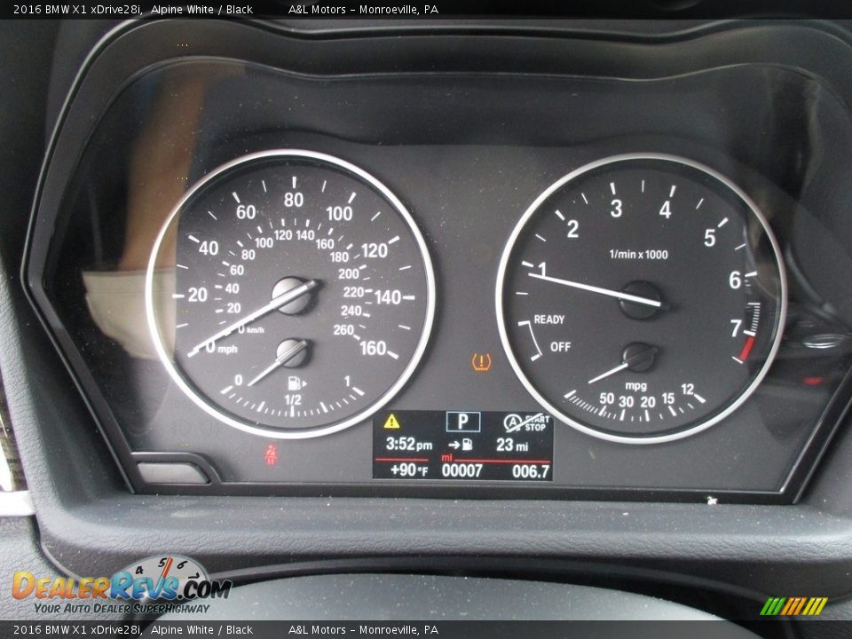 2016 BMW X1 xDrive28i Alpine White / Black Photo #20