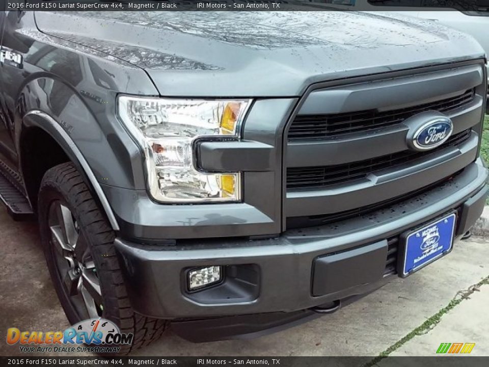 2016 Ford F150 Lariat SuperCrew 4x4 Magnetic / Black Photo #5
